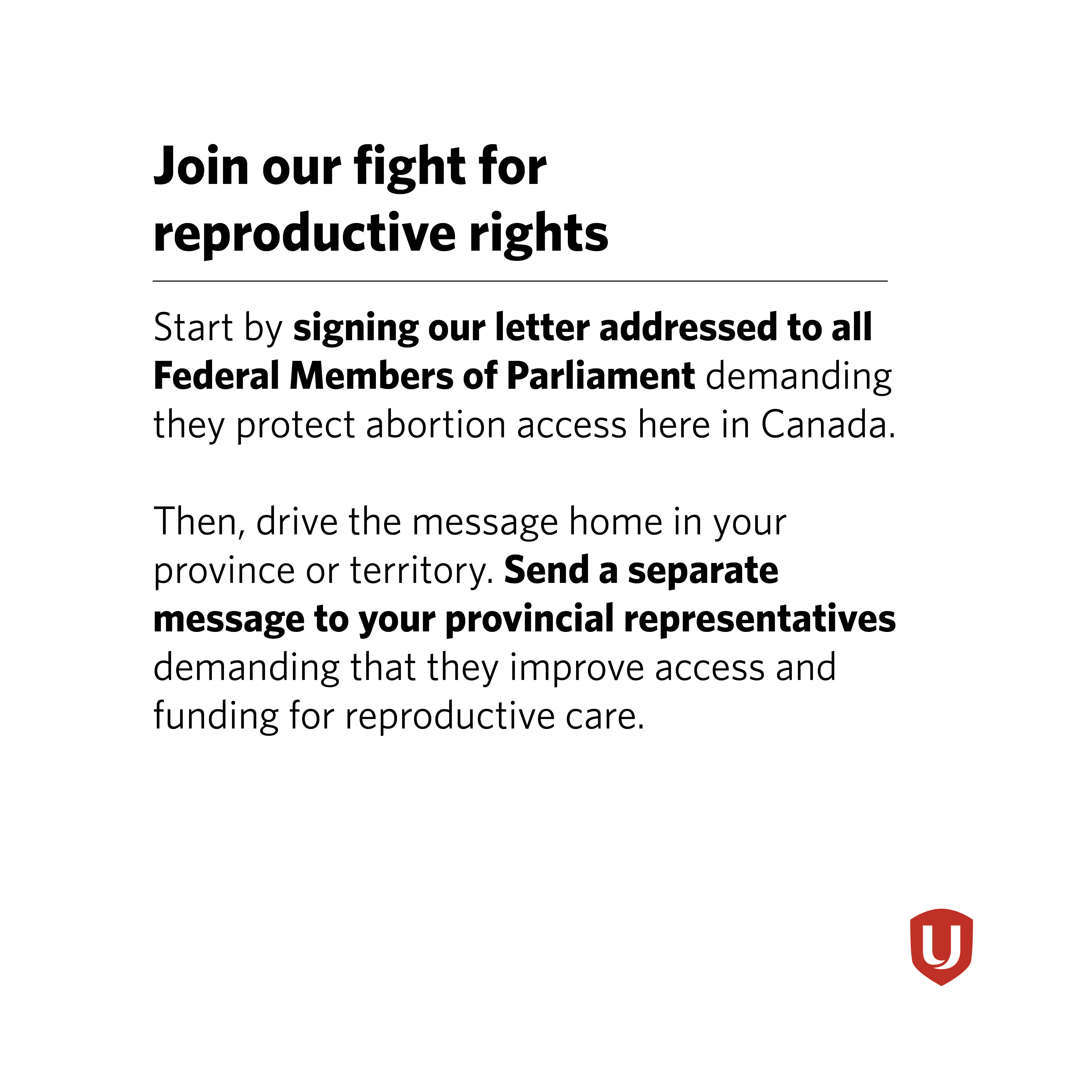 Join our fight for reproductive rights