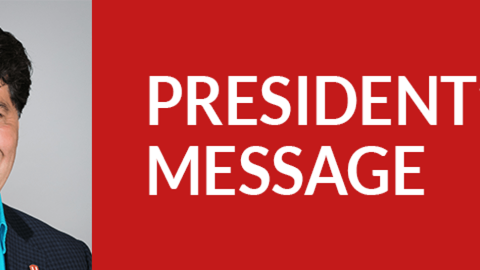 President's message with picture of Jerry Dias