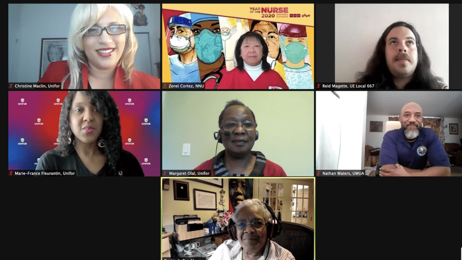 Diverse group of panelists on zoom.