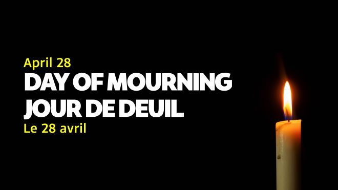National Day of Mourning April 28, candles
