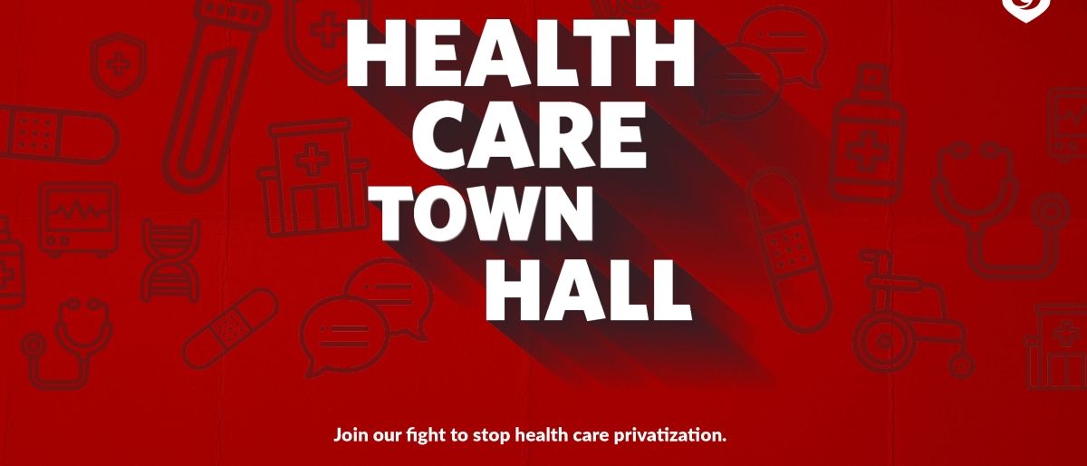 Health Care Town Hall Graphic