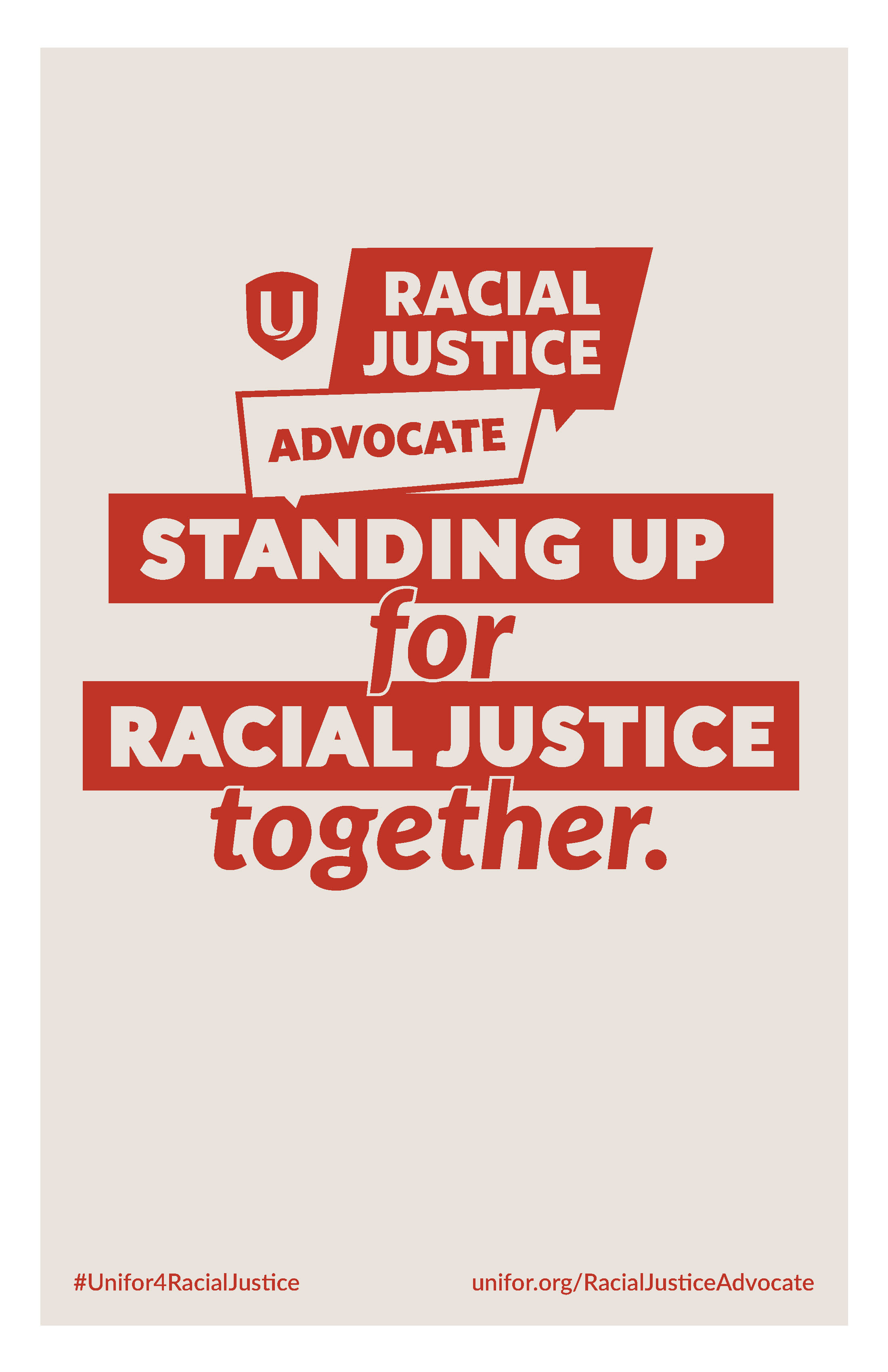 Racial Justice Advocate Poster