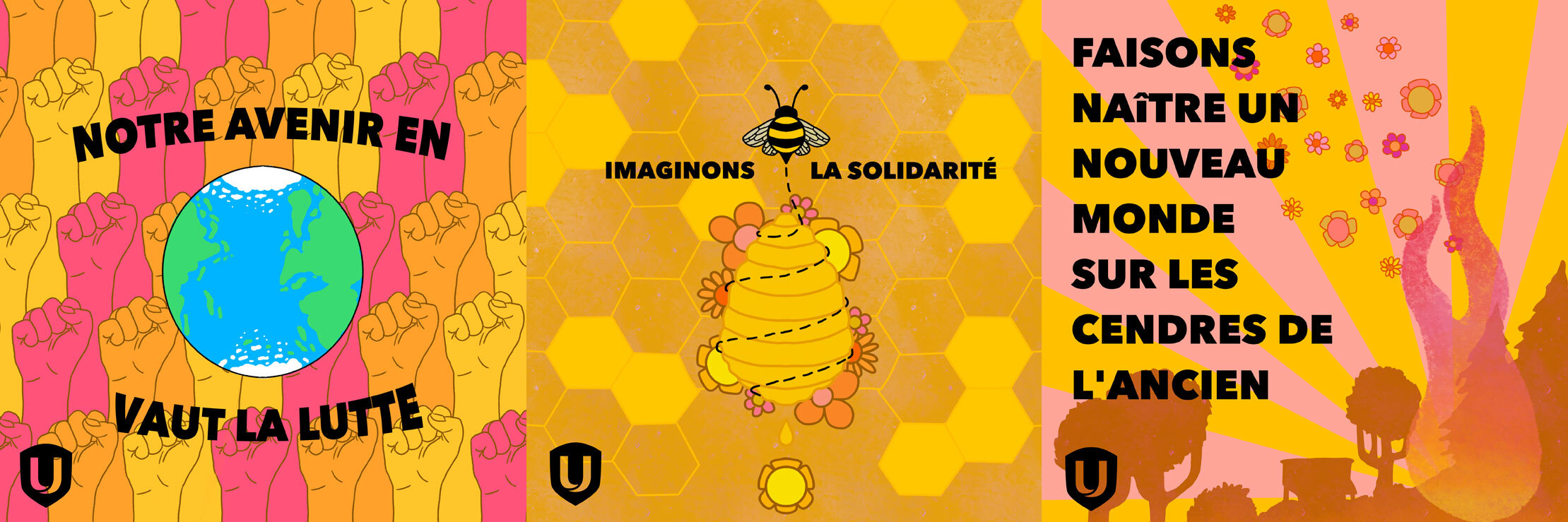 montage des trois affirmations