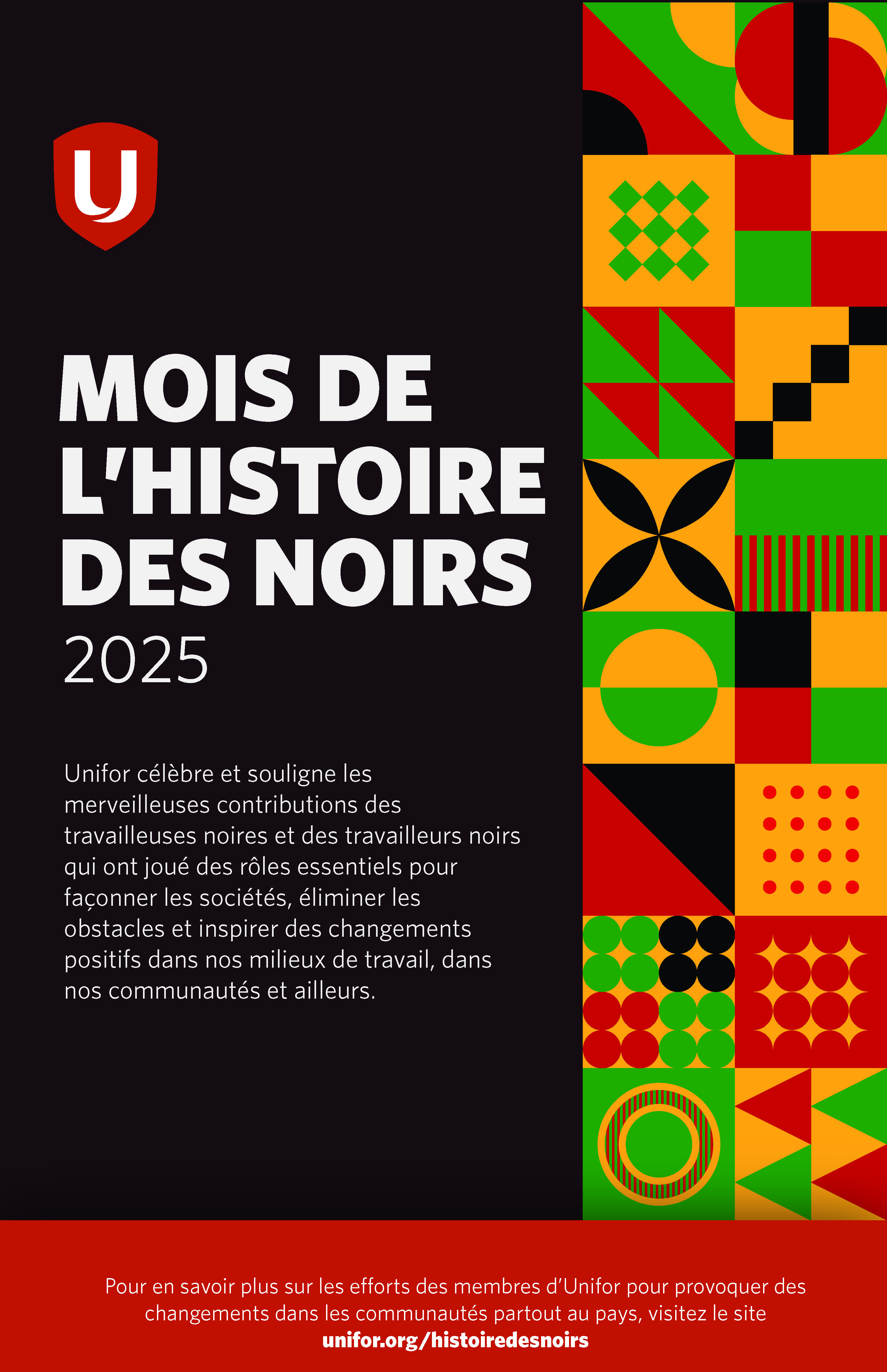Affiche du Mois de l'histoire des Noirs 2025