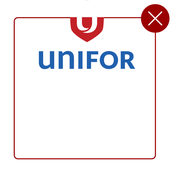 Unifor logo half cut off at the top