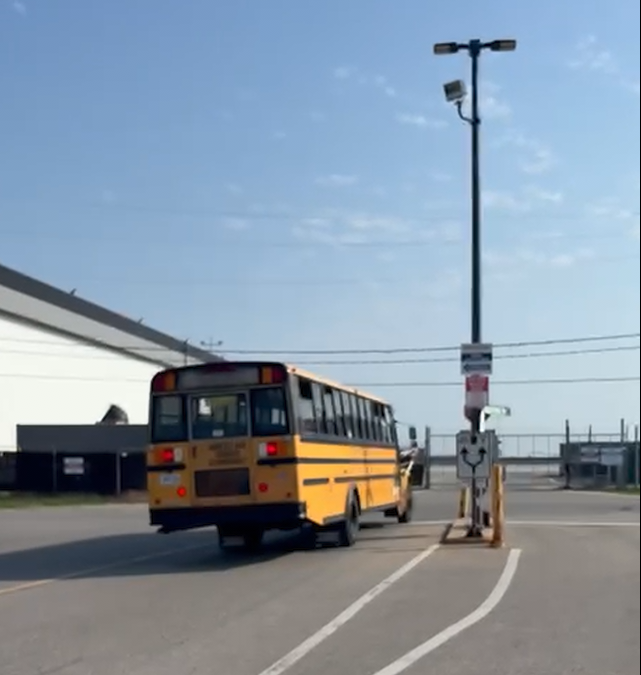 Bus at Hamilton Airport 