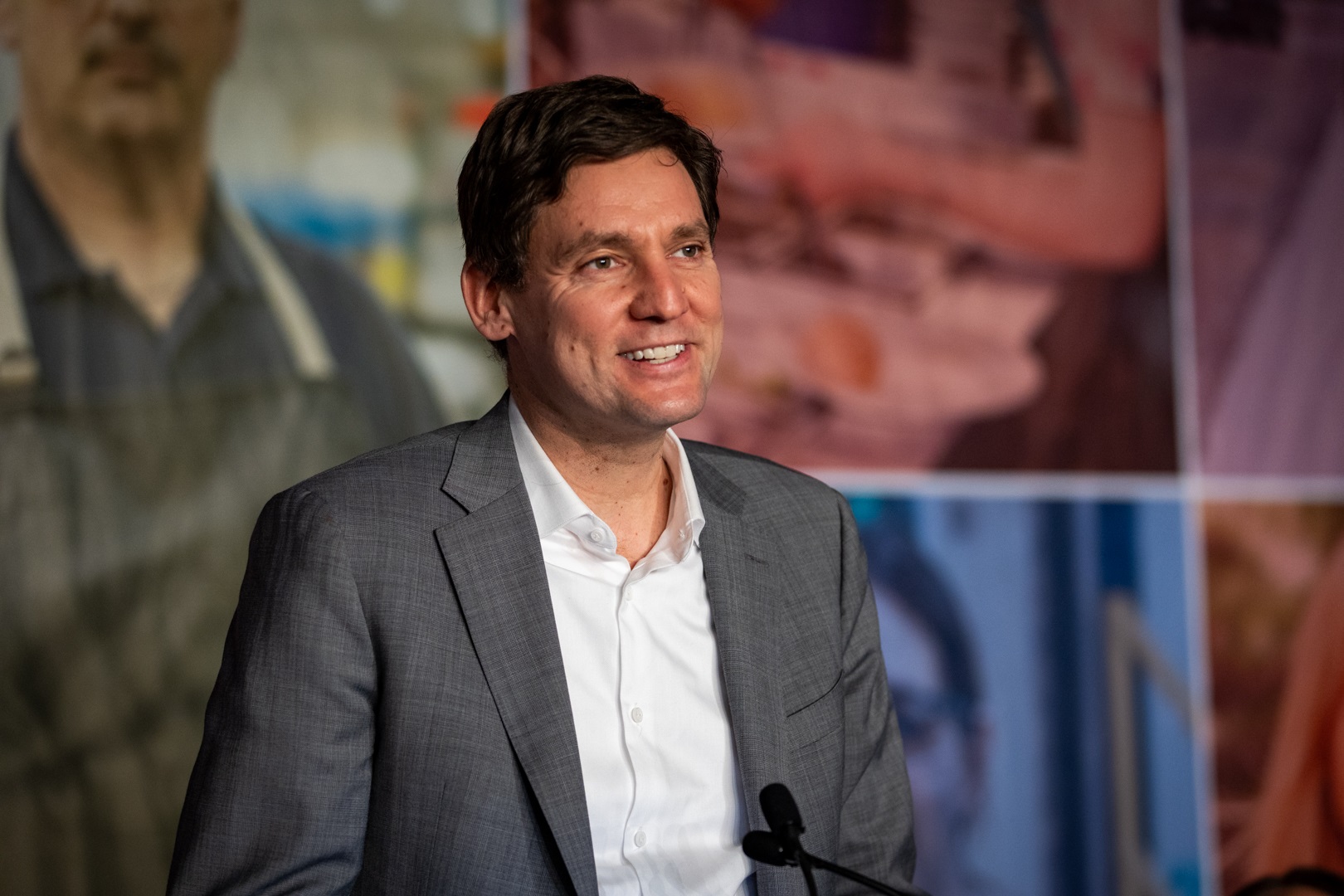 B.C. Premier David Eby addressing the delegation