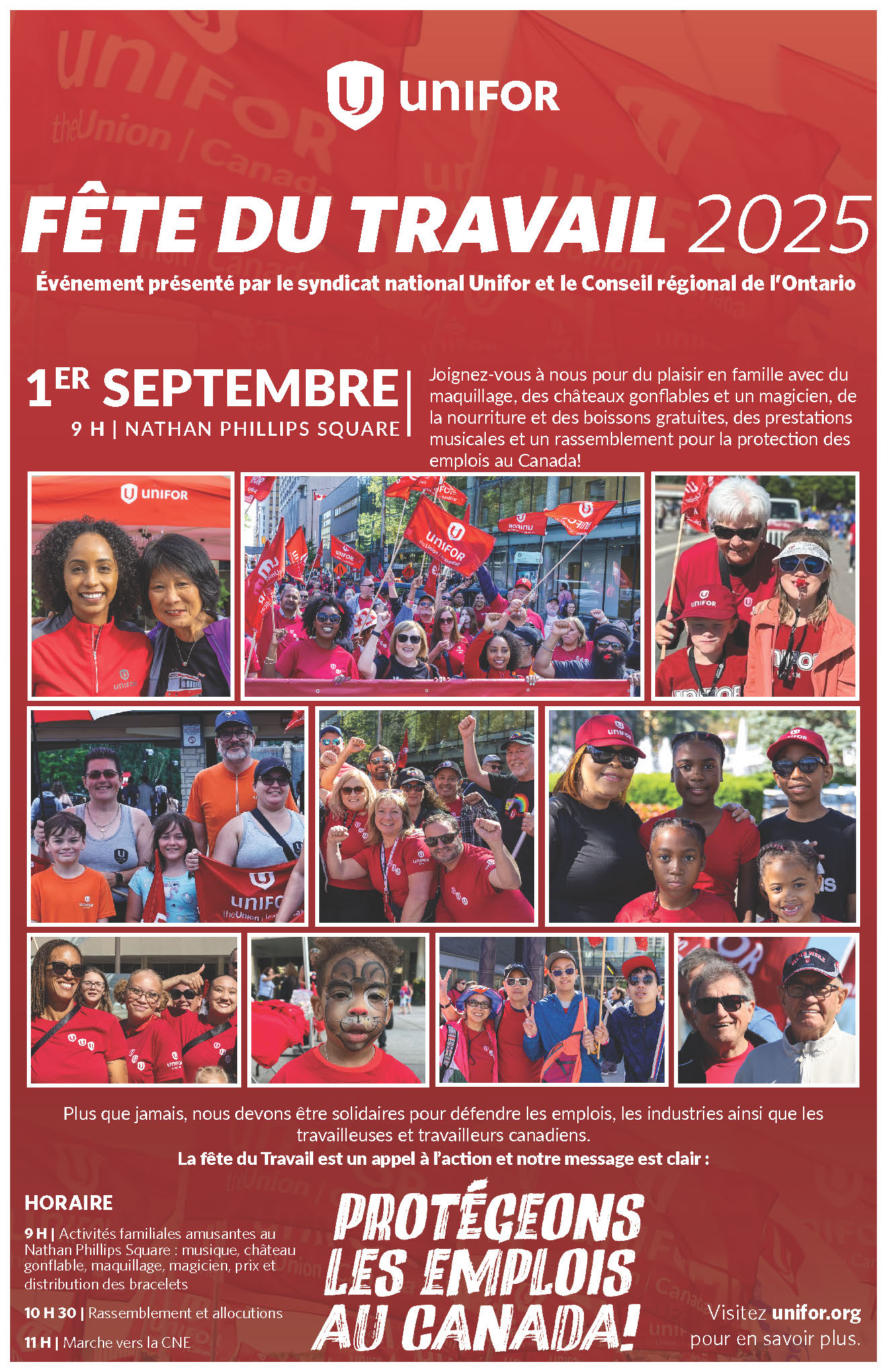 la fête du travail 2025 à Toronto
