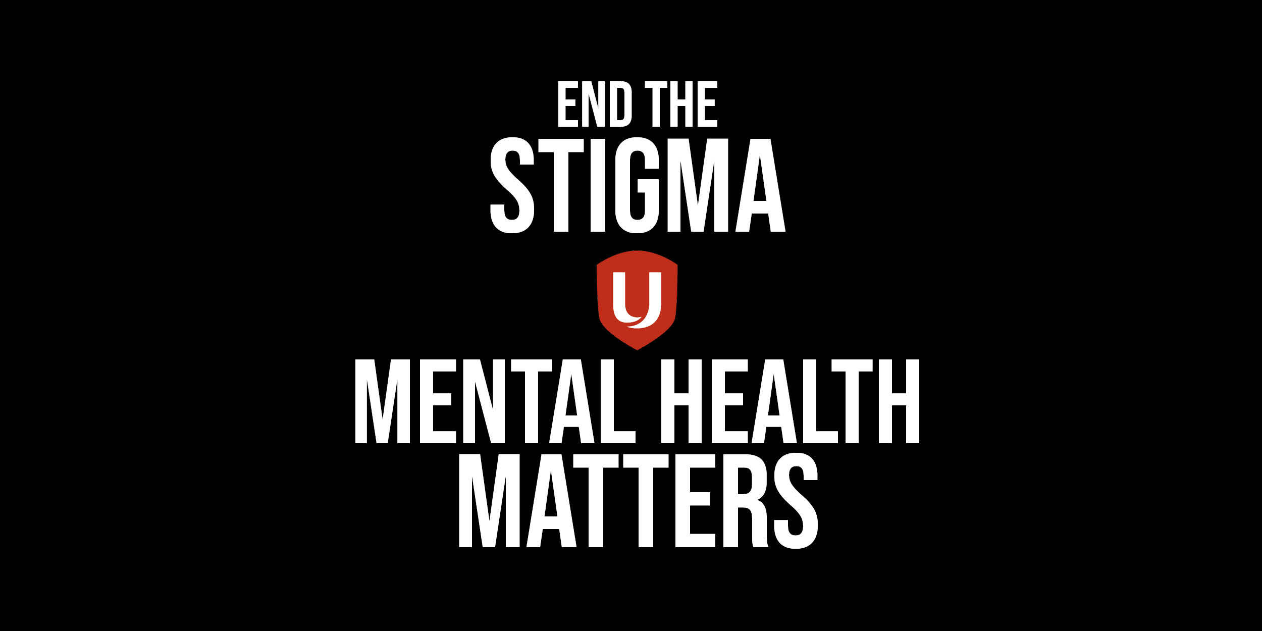end the stigma, a red Unifor shield, mental health matters