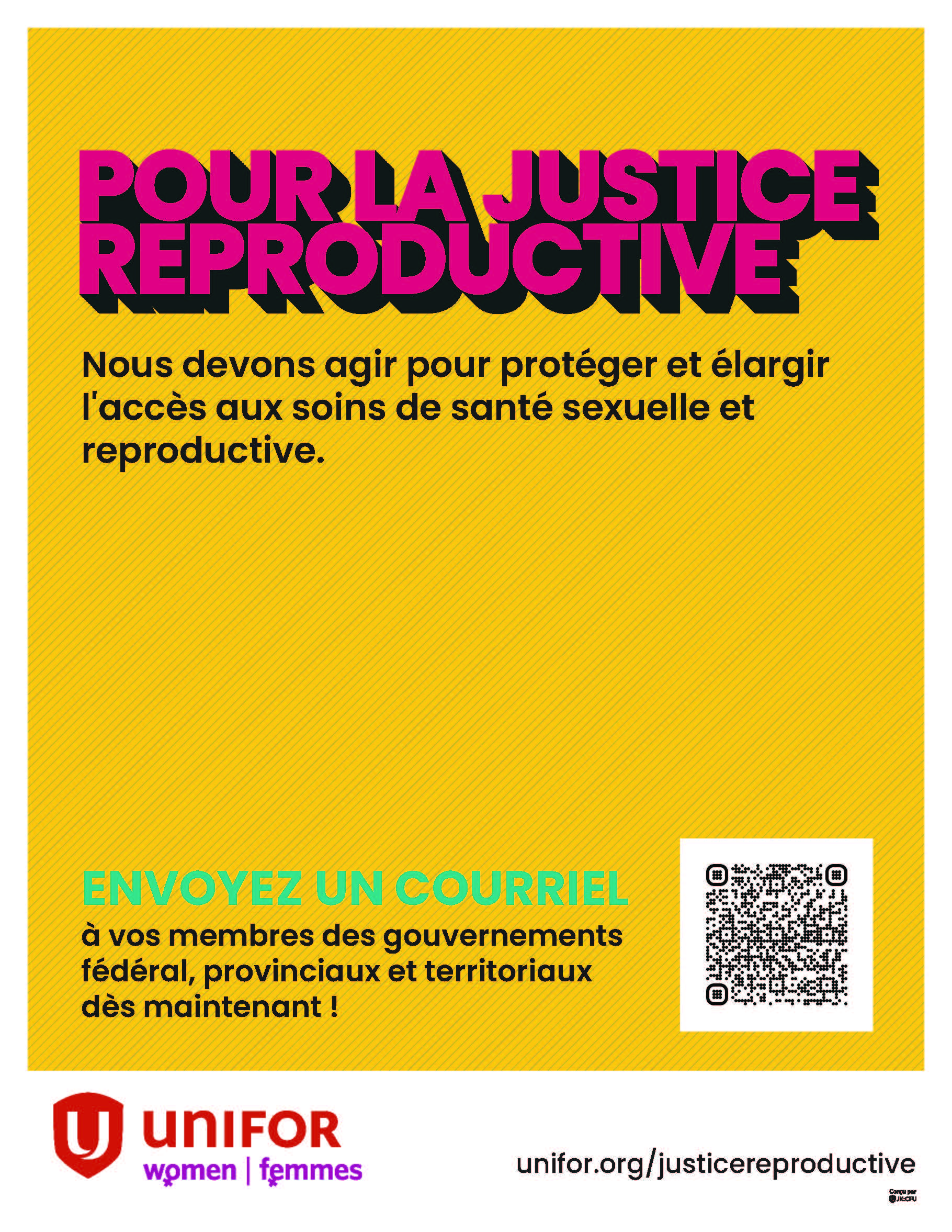Affiche sur la justice reproductive
