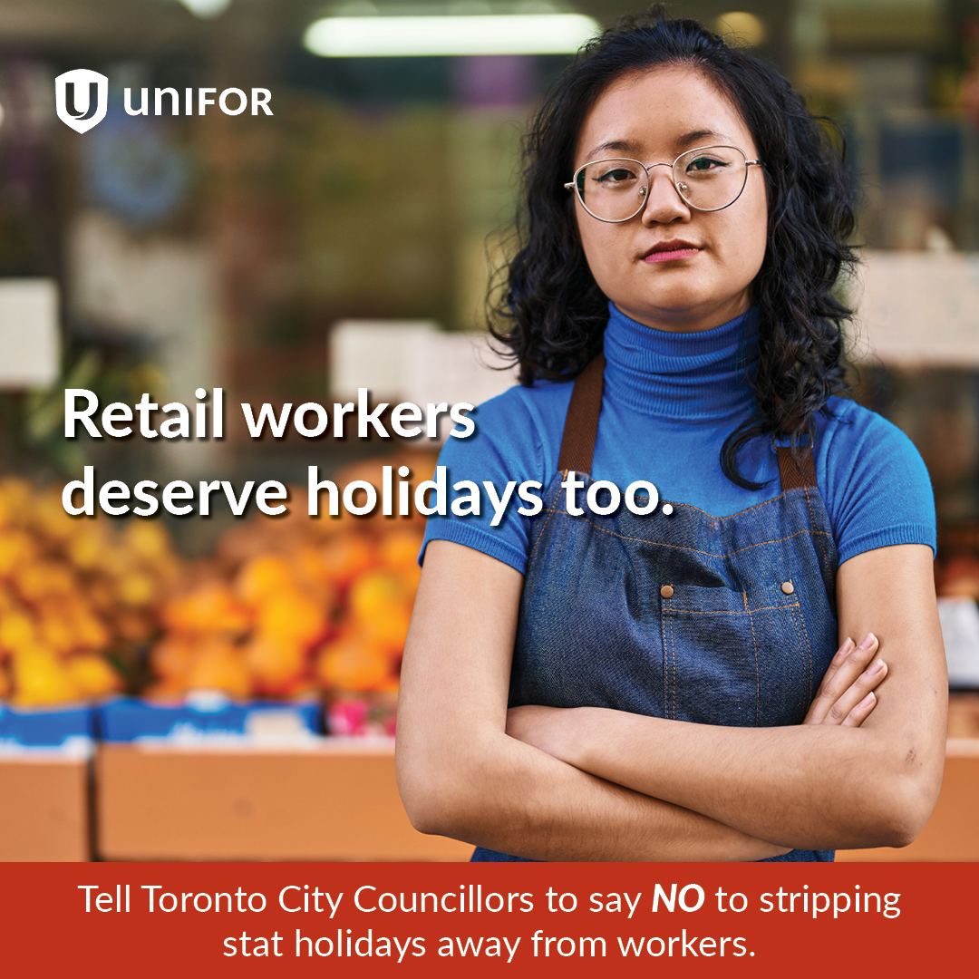 Retail workers deserve holidays too