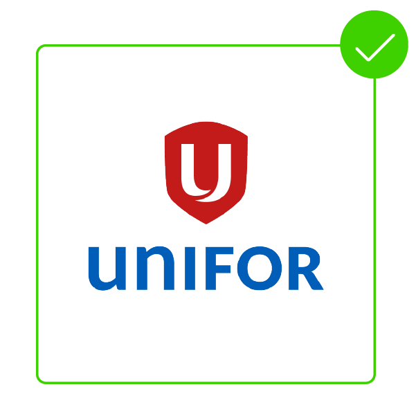 Full colour Unifor logo on white background