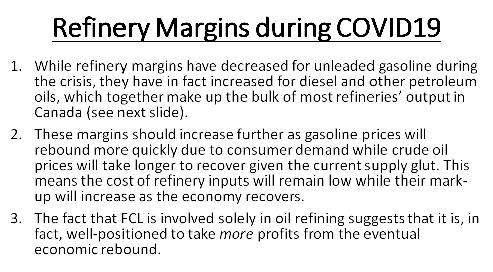 Refinery Margins Covid-19