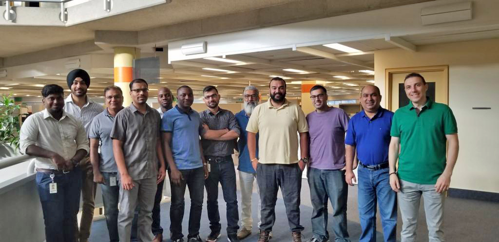 A dozen members of Unifor Local 6006.