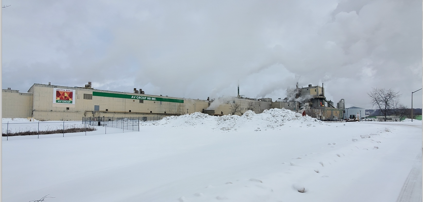 AV Group Mill with snow on ground