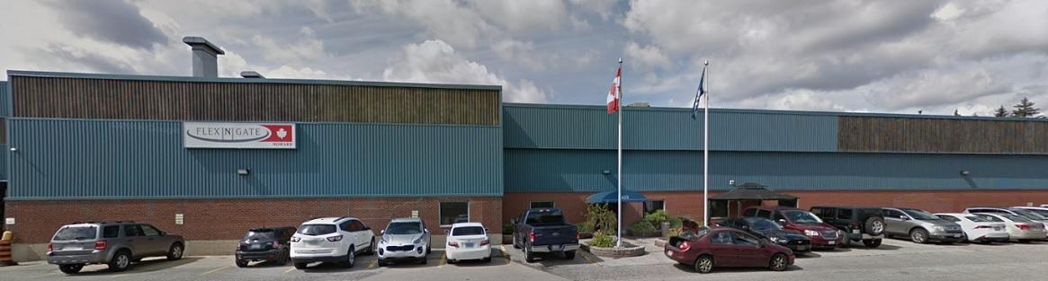 Exterior of the Flex-N-Gate plant in Windsor.