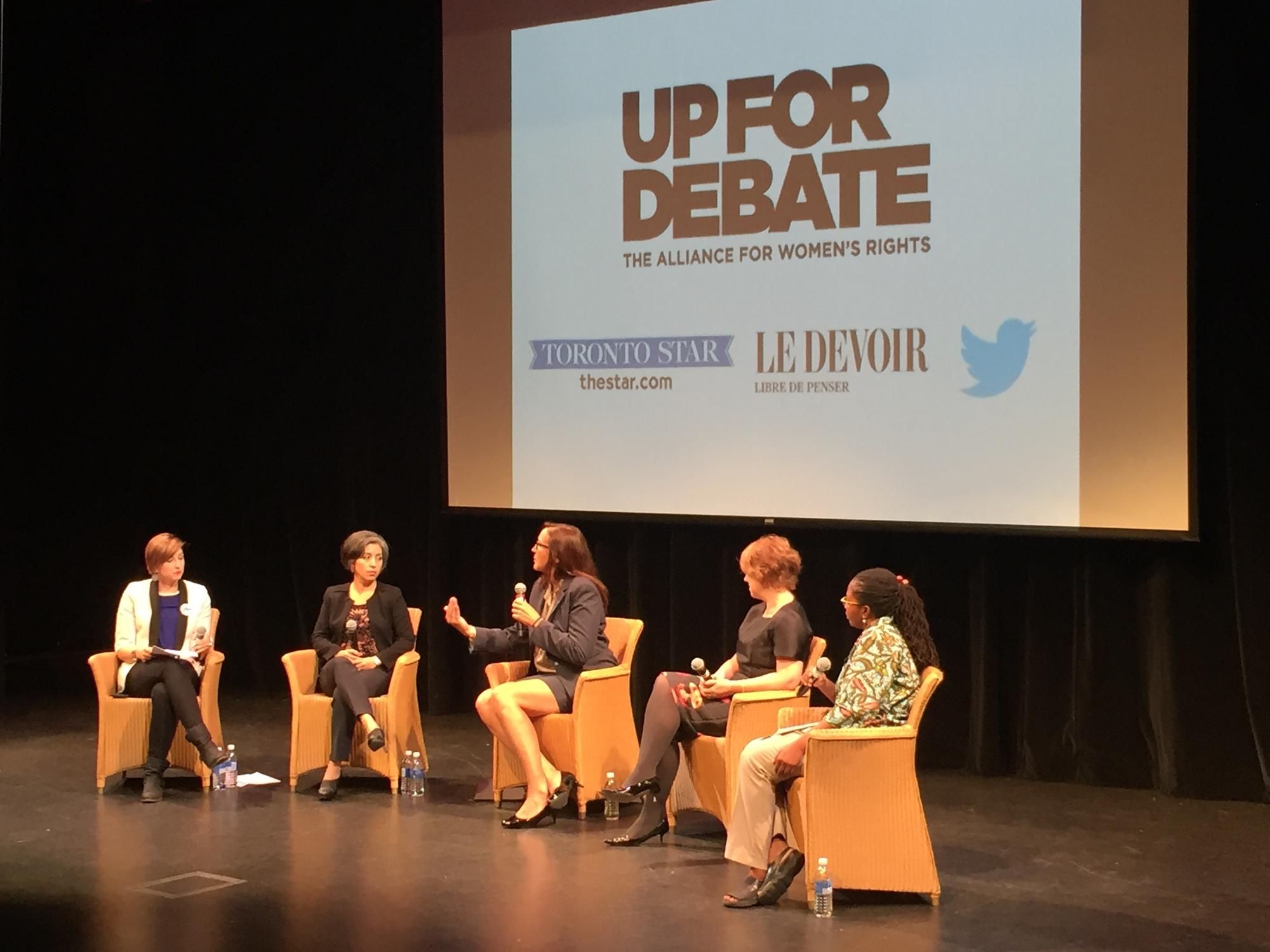 Up for debate panel