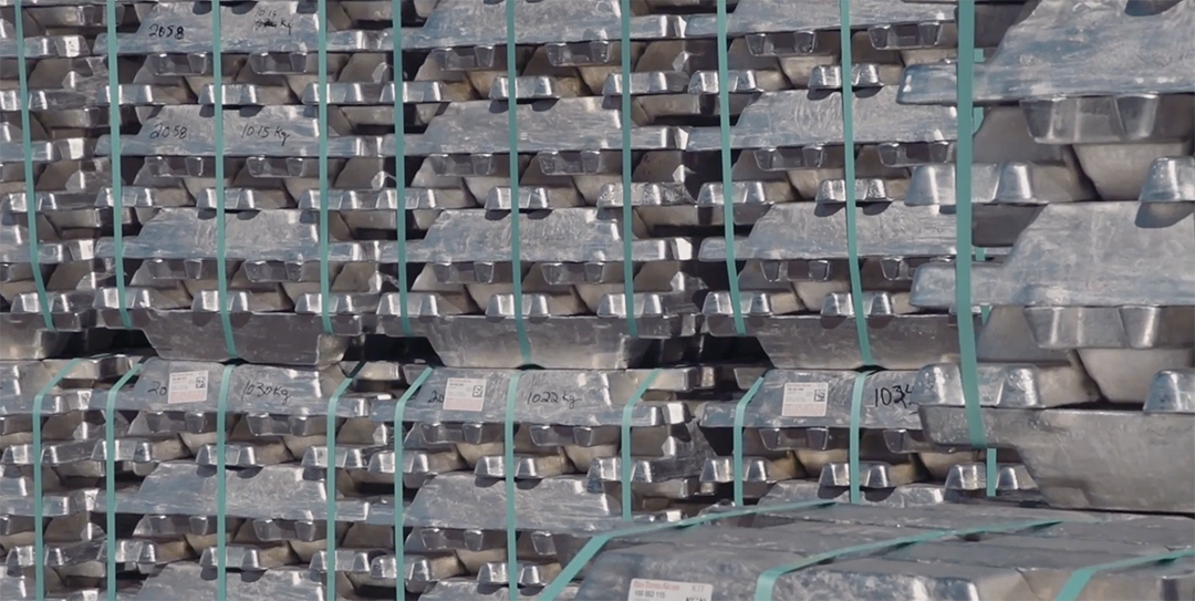Aluminum bricks.