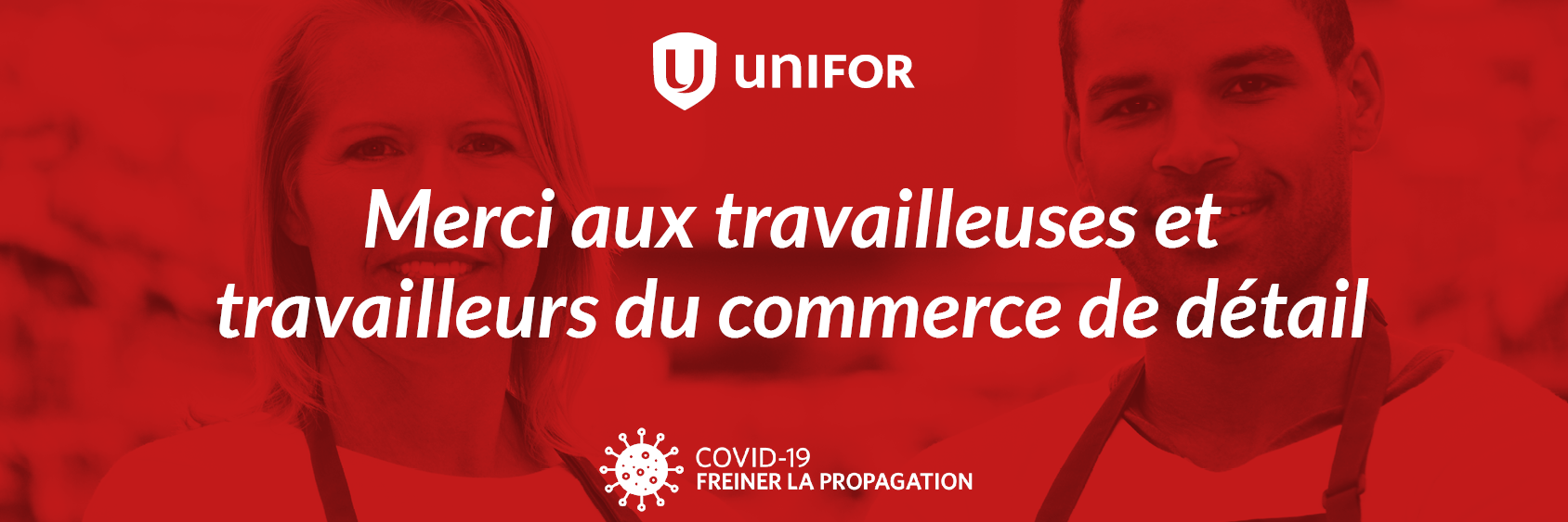 Merci aux travailleurs du commerce de détai