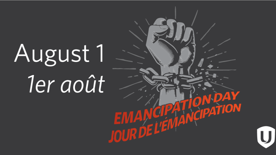 White fist in graphic with text