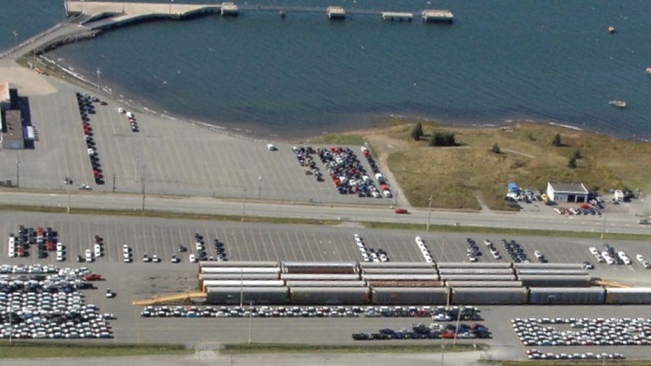 An ariel view of the Autoport lot