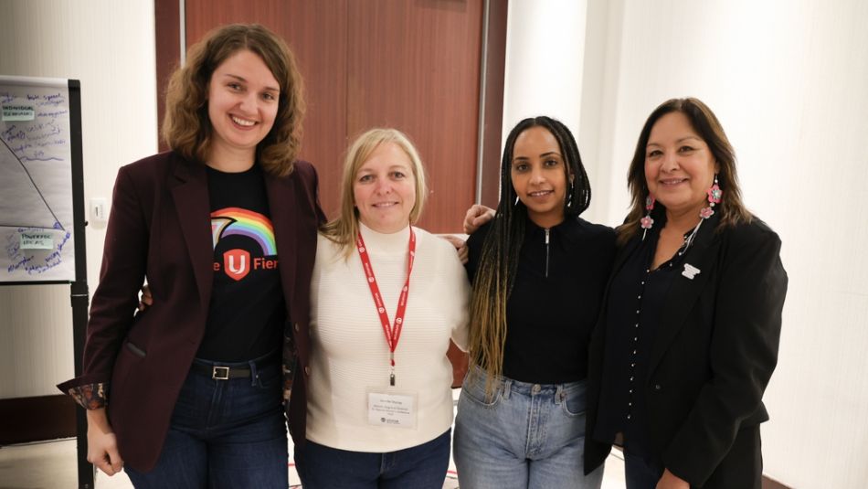 Ontario Regional Director Samia Hashi, Atlantic Regional Director Jennifer Murray, National Indigenous Relations Representative Gina Smoke, and Executive Assistant to the National President Roxanne Dubois