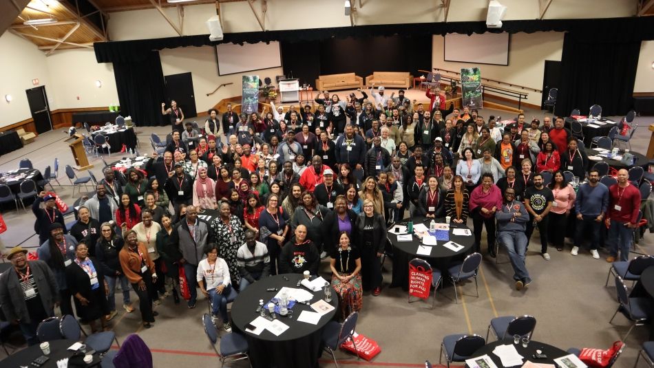 A large group shot of BIWOC conference attendees