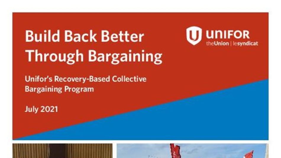 Build Back Better through Bargaining document cover page