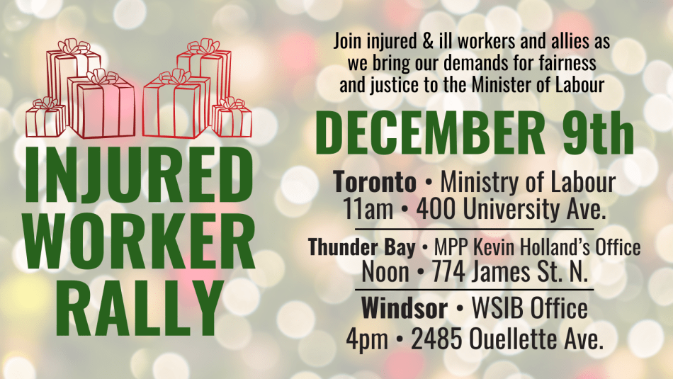 Injured workers' day info graphic