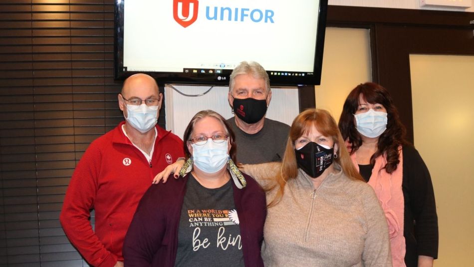 Unifor First Student bargaining committee members 