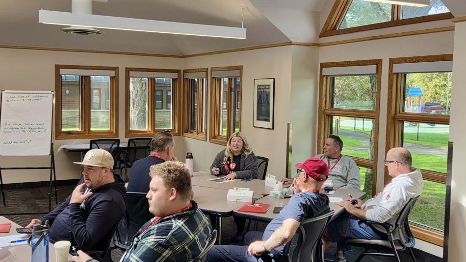 people sitting in a class setting