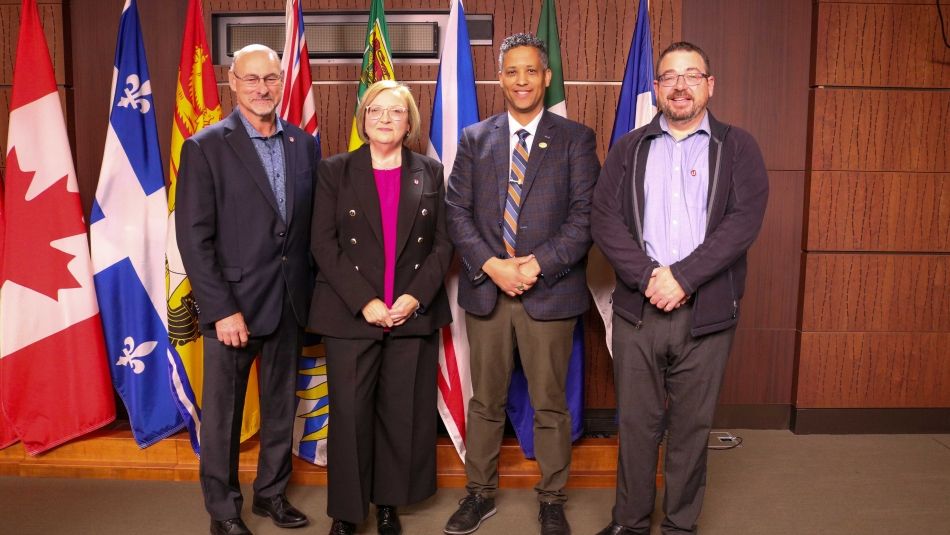 Len Poirier, Lana Payne, Matthew Green and Daniel Cloutier