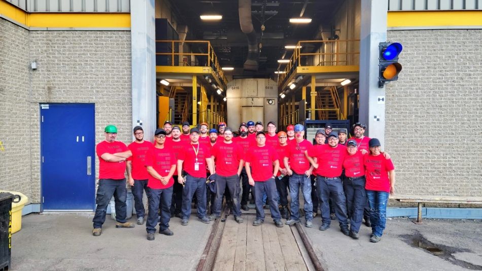 Group of VIA Rail Workers