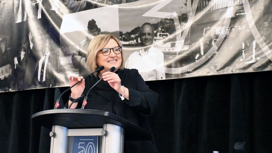 Lana speaks at FFAW celebration