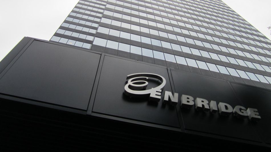 Enbridge Sign on a building