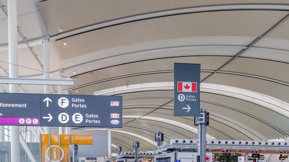 Inside signage at Pearsons Airport 
