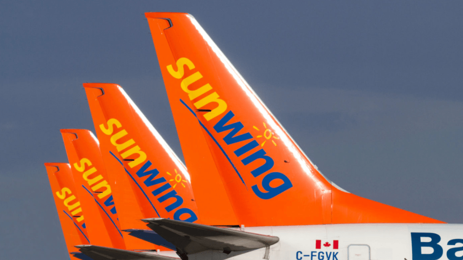 Sunwing airplanes.  