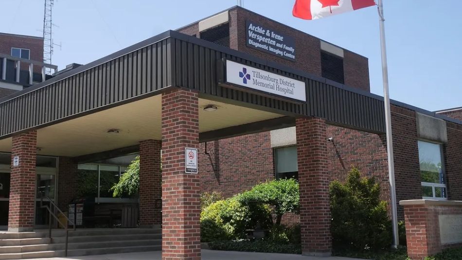 Tillsonburg District Memorial Hospital exterior 