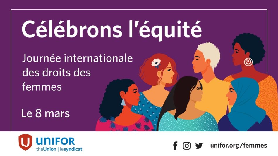 Embrasser l'équité Journée internationale de la femme.