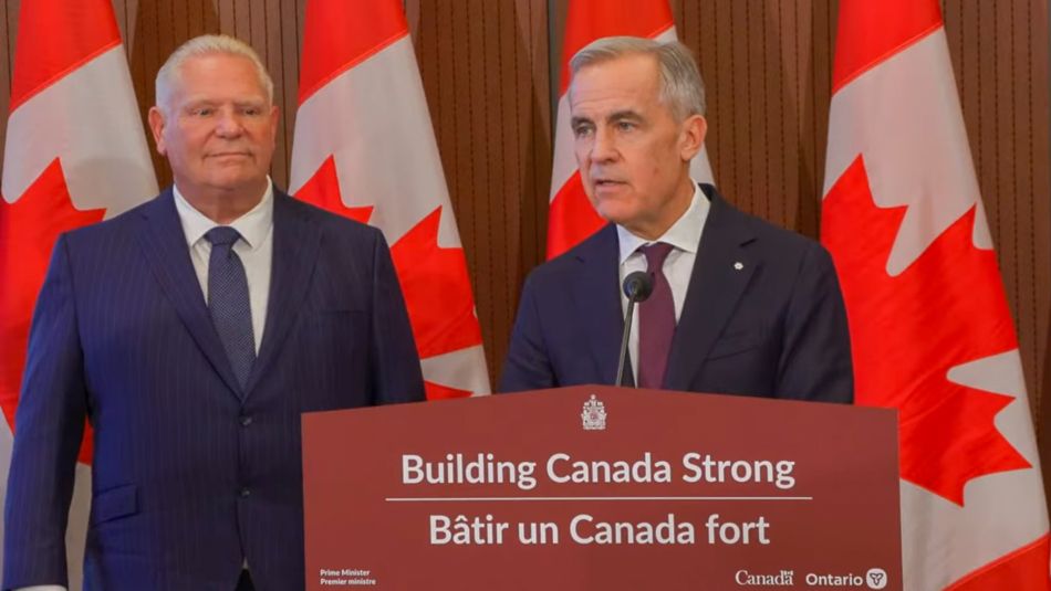 Prime Minister Mark Carney and Premier Doug Ford