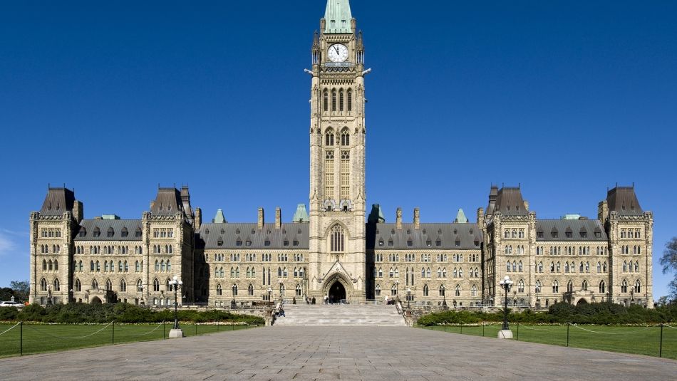 Centre block of Parliament Hill in Ottawa.