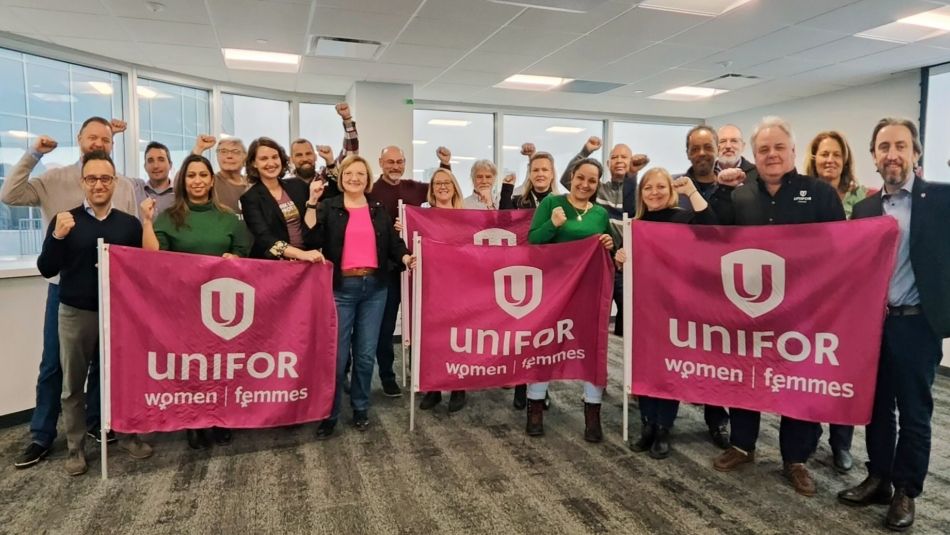 Unifor leadership Pink Shirt Day