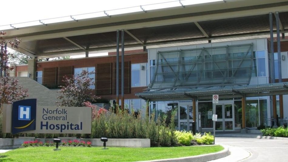 Exterior building Norfolk Hospital