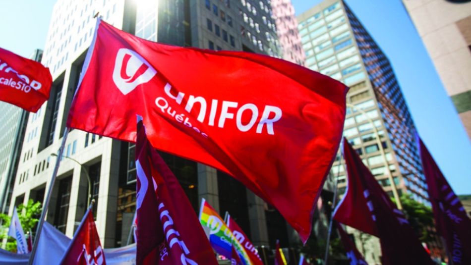 Drapeau d'Unifor Québec