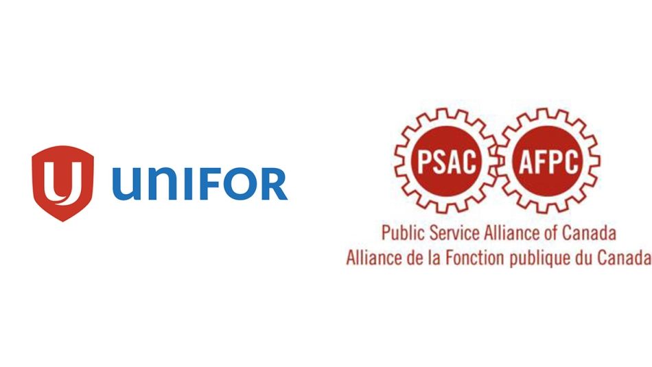 Logo d'Unifor et logo d'AFPC