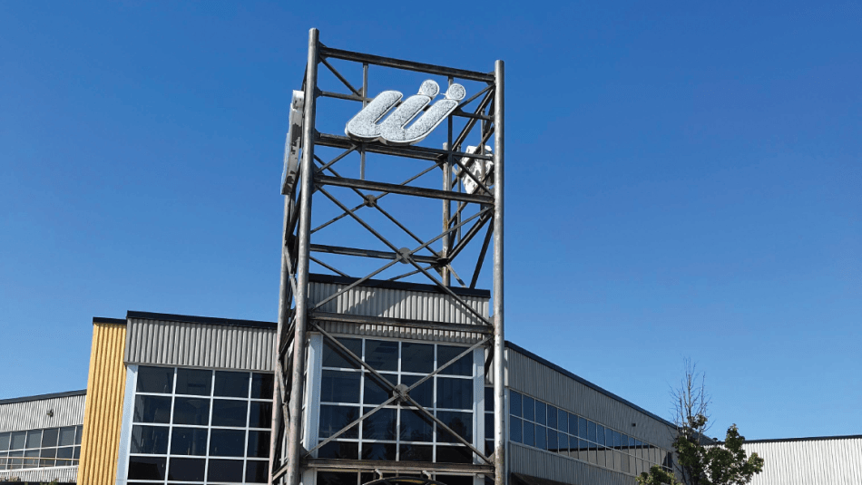 Exterior of the Wescast foundry in Wingham, Ontario.