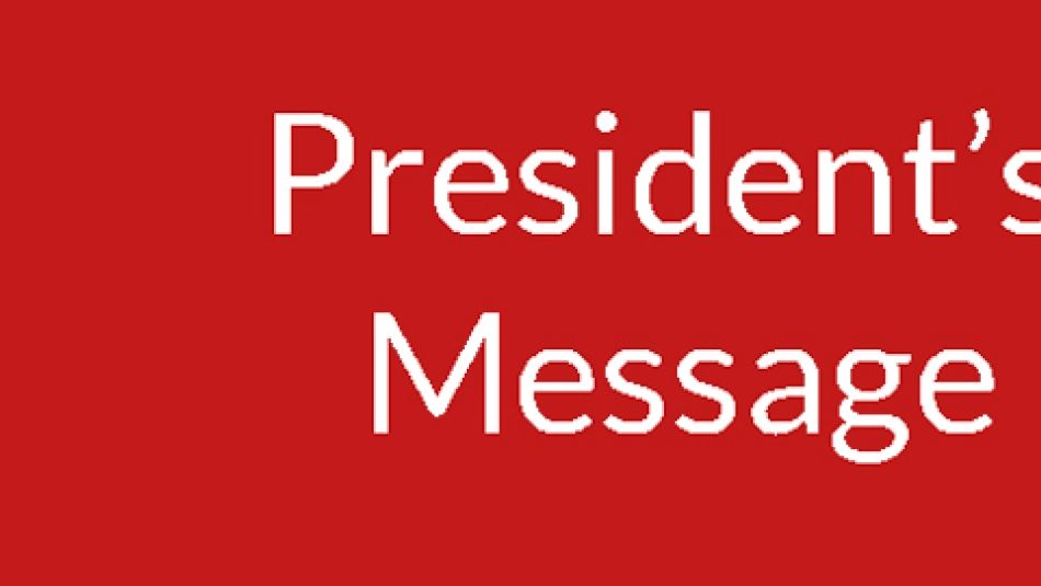 President's message with picture of Jerry Dias