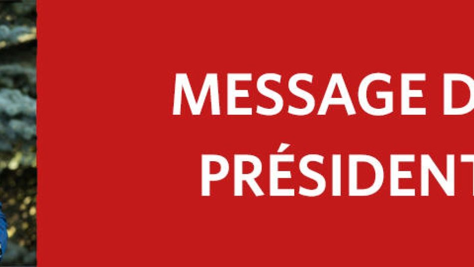 Message du president