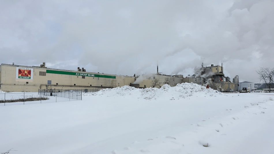 AV Group Mill with snow on ground