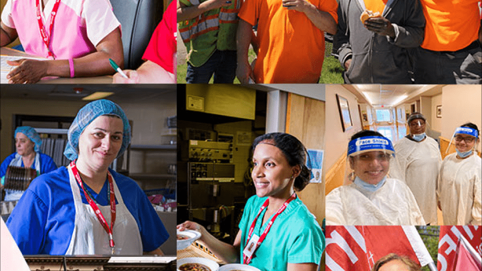collage picture of diverse workers in all different sectors 
